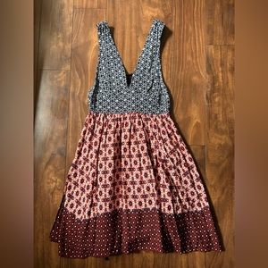 Blue and red sundress